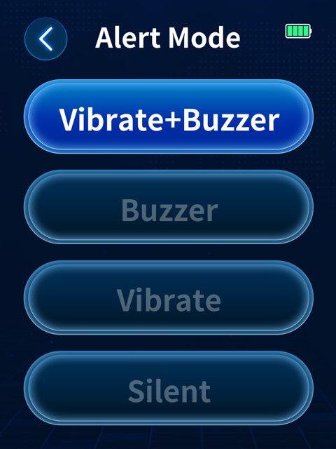 Alert Mode options