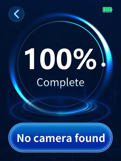 Scan complete: No camera found